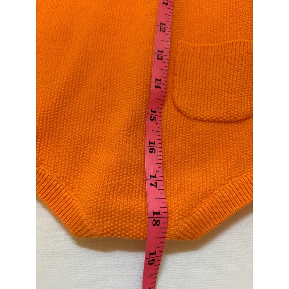 New Janie and Jack Harvest Pumpkin Sweater Romper and Hat Set Orange 18-24 Mo - Picture 4 of 11